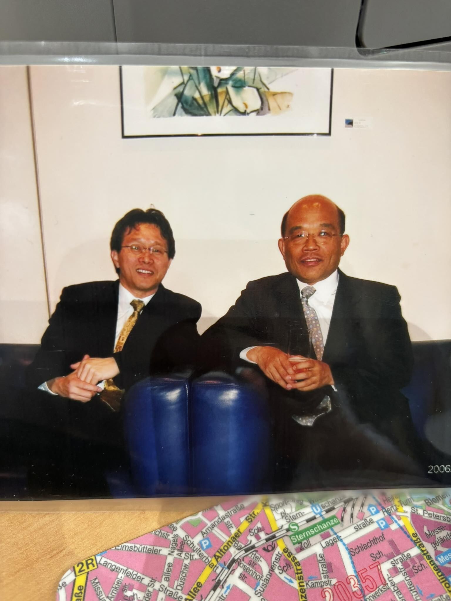 ▲謝志偉貼出與蘇貞昌過往合照。（圖／翻攝自Facebook／謝志偉）