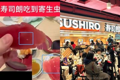 北京壽司郎遭曝吃到「寄生蟲卵」　店員淡定表示：其他照樣賣