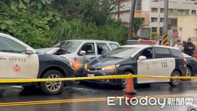 快訊／基隆中山高中前警匪追逐　偷車賊猛撞警車遭包抄壓制