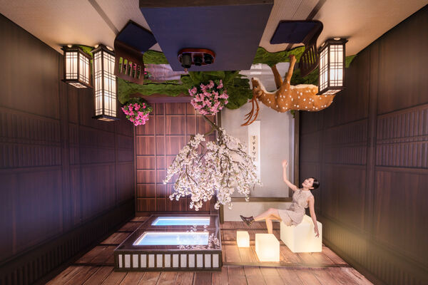 ▲MITSUI OUTLET PARK林口即日起換上浪漫花造景。（圖／MITSUI OUTLET PARK林口提供）