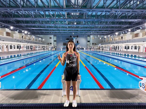 ▲年僅12歲的何康婗在女子200公尺蛙式締造佳績。（圖／何兆基教練提供）