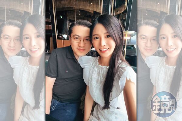 知情人士A先生指出梁為超（左）不斷砸錢打動了許玲玲（右），許在去年12月直接搬進青埔豪宅，梁每月還會給許20萬元。（讀者提供）