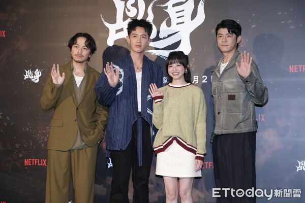 ▲▼《乩身》媒體試映聯訪，柯震東、王柏傑、陳姸霏、楊銘威、導演管偉傑、特效指導郭憲聰。（圖／記者湯興漢攝）