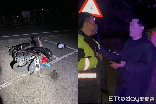 ▲▼             嘉義縣環潭道路旁停放的機車，被陳姓男子無故弄倒。（圖／記者翁依森翻攝，下同）