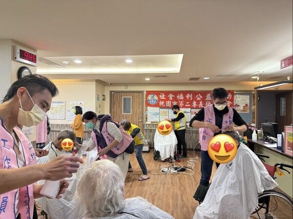 ▲桃園市第二專長發展協會義剪