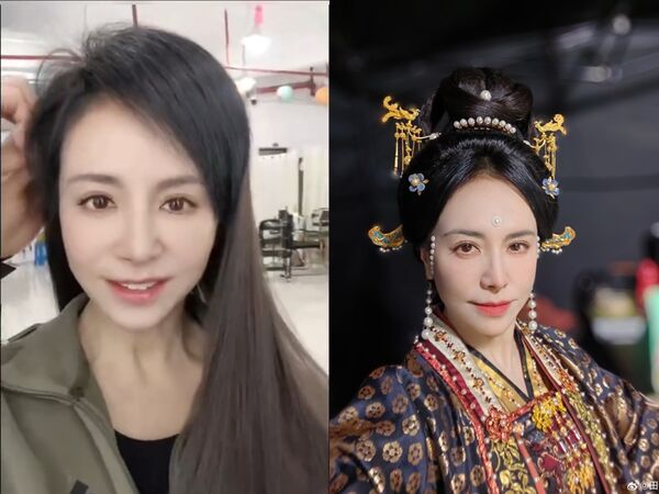 ▲▼《逐玉》驚見台灣女星！58歲田麗凍齡美翻。（圖／翻攝自微博）