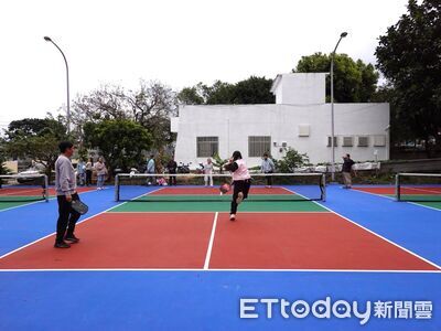 花蓮大陳二村老舊籃球場改建匹克球場　月底完工