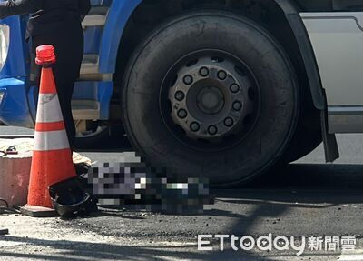 快訊／台中死亡車禍！聯結車與機車相撞　騎士頭部遭輾喪命