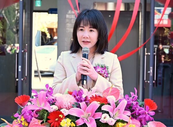 ▲立委謝衣鳯參加埔鹽鄉行政大樓落成。（圖／記者唐詠絮翻攝）