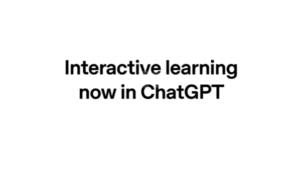 ▲▼ChatGPT新增互動學習功能。（圖／OpenAI）