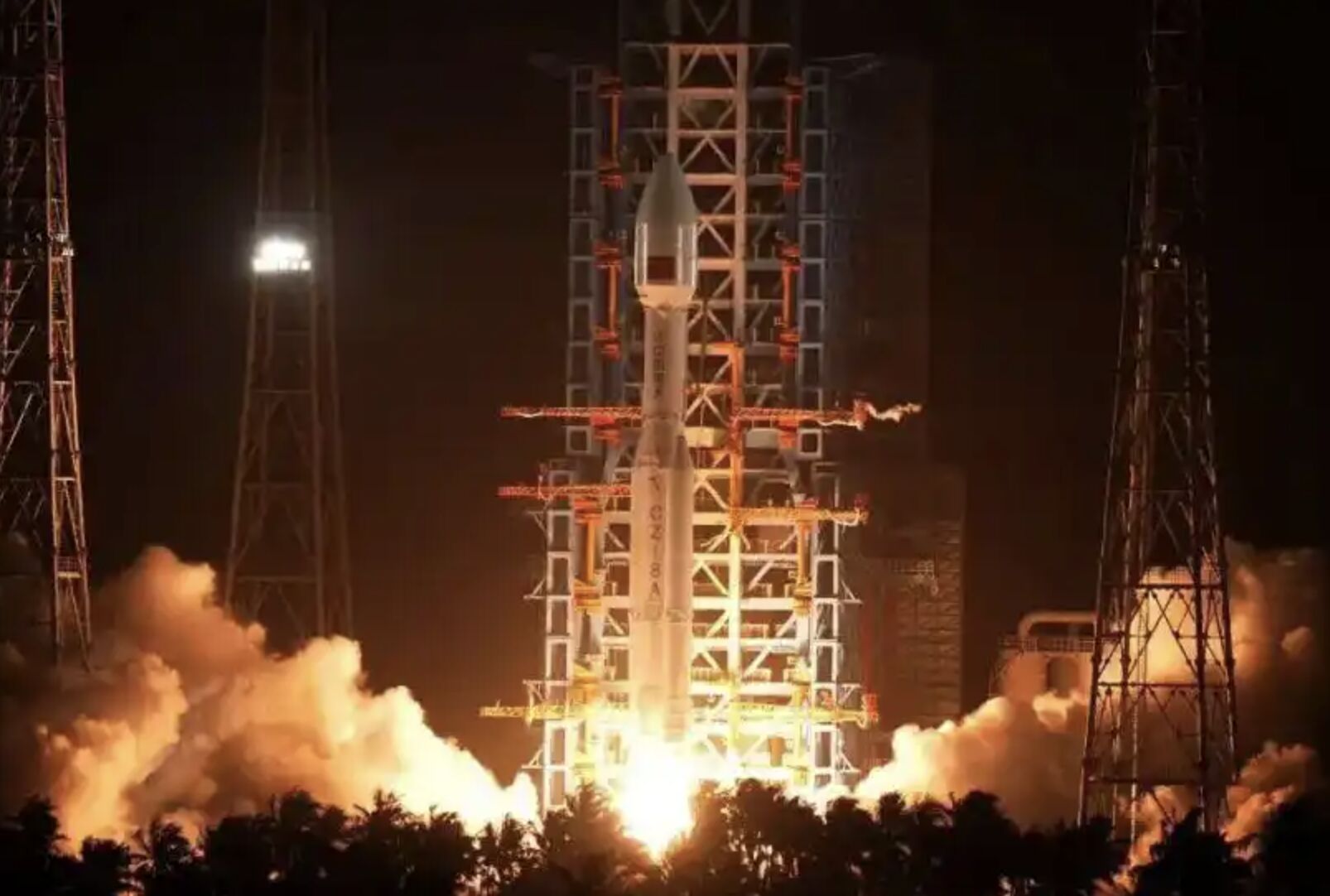 ▲海南商業航天發射場發射長征八號甲運載火箭。（圖／翻攝環球網）