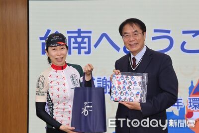 日本自行車感恩環台團隊抵台南　黃偉哲以美食迎賓共敘台日情誼