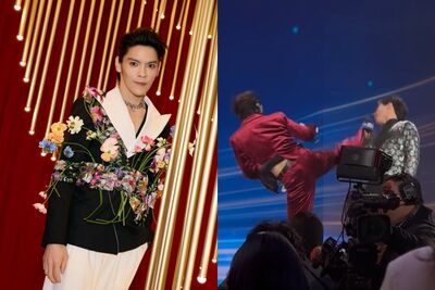 向佐頒獎典禮「差點踢爆他頭」！　主持人認：有0.01秒是不爽的