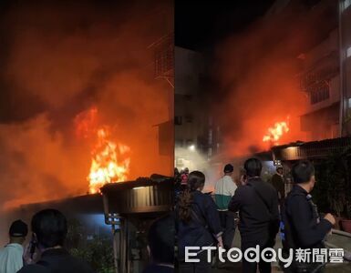 快訊／高雄公寓晚間竄火！一樓「全面燃燒」6人獲救、3女送醫