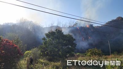 高雄六龜山區竹林大火！延燒面積約3公頃　起火原因調查中