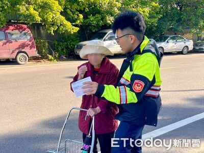 桃園阿嬤迷途「徒步離家5公里」　暖警憑繳費單助平安返家