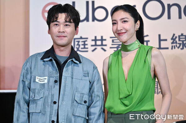 ▲▼楊謹華出席Uber One 記者會，左為黃迪揚。（圖／記者李毓康攝）