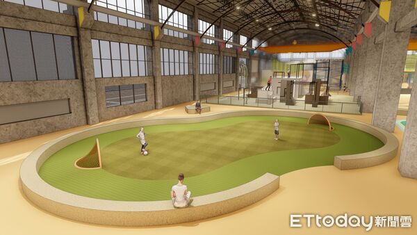 ▲▼ 占地1.5公頃！高雄首座半室內親子樂園拚6月完工　園內設施曝光。（圖／記者賴文萱翻攝）