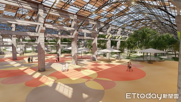 ▲▼ 占地1.5公頃！高雄首座半室內親子樂園拚6月完工　園內設施曝光。（圖／記者賴文萱翻攝）