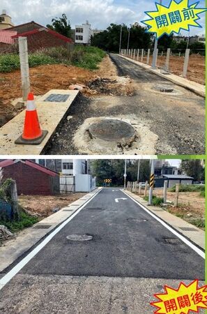 ▲草漯第一、三、六重劃區毗鄰道路開闢工程動工　