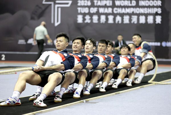 ▲中華拔河600公斤級男團8戰全勝，世界室內拔河錦標賽600公斤級金牌連霸。（圖／拔河協會提供）