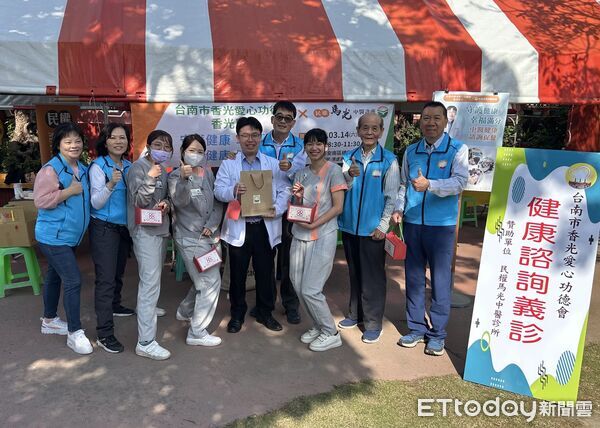 ▲香山聖堂攜手香光愛心功德會舉辦社區關懷活動，吸引不少民眾參與。（記者林東良翻攝，下同）