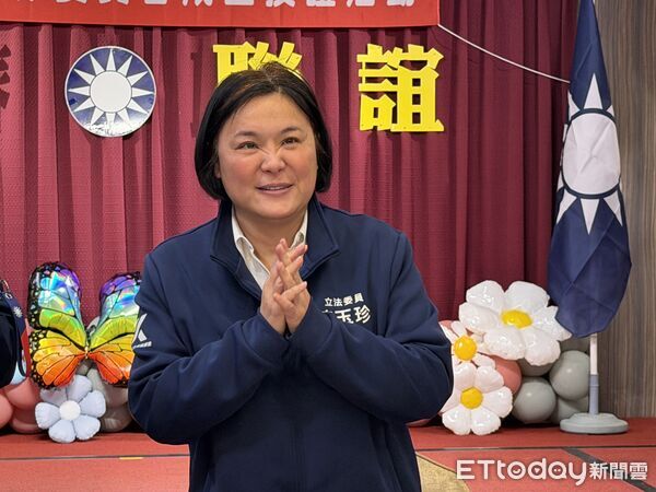 ▲▼國民黨金門縣黨部新春團拜，陳玉珍談與鄭麗文不合為「無稽之談」。（圖／記者鄭逢時攝）