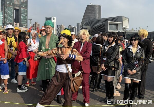 ▲▼《航海王》高雄遊行。（圖／記者許宥孺攝）