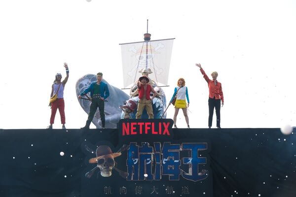 ▲《航海王》「媽祖護航！草帽海賊大遊行」吸引超過8萬人朝聖。（圖／Netflix提供）