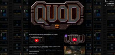 64KB就能玩3D射擊？獨立遊戲《QUOD》超小容量裝完整世界