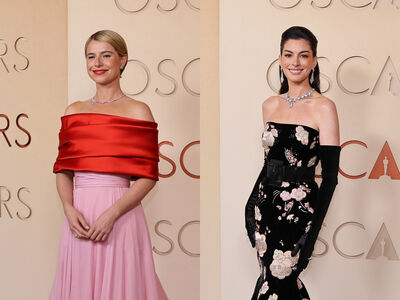 奧斯卡紅毯／安海瑟薇魚尾裙封神造型！潔西伯克利香奈兒禮服致敬王妃