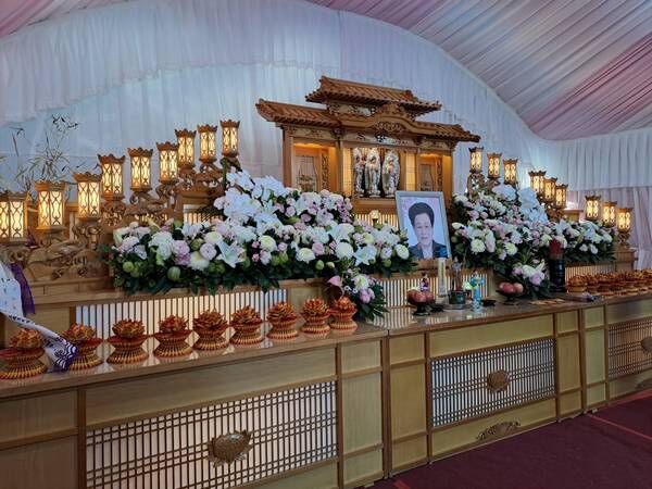 ▲桃園市議長邱奕勝母親95高壽辭逝