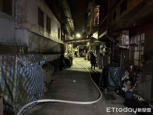 基隆火警。（圖／記者郭世賢翻攝）