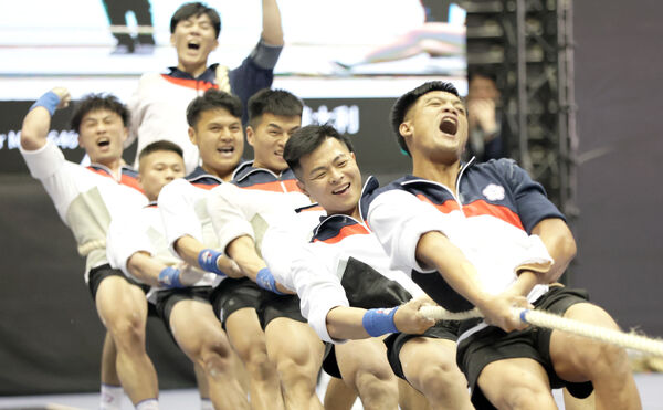 ▲臺北世界室內拔河錦標賽中華隊贏得男子640公斤級金牌。（圖／中華拔河協會提供）