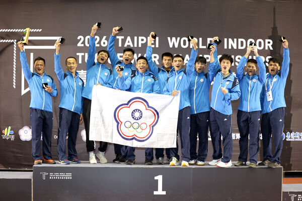 ▲臺北世界室內拔河錦標賽中華隊贏得男子640公斤級金牌。（圖／中華拔河協會提供）