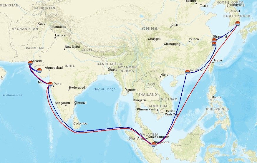 ▲▼「長錦商船」（Sinokor）拓展中東、印度至東南亞與東亞的航線服務。（圖／翻攝自官網）