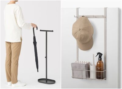 日本無印良品「雨傘架、門後收納」新品好美　小空間也可以乾淨簡單