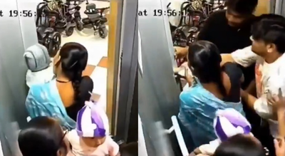 1個月大嫩嬰「手捲進電梯門」　媽嚇壞眾人合力救援驚險畫面曝