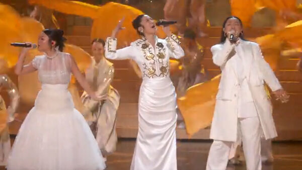 ▲《Kpop 獵魔女團》登奧斯卡舞台。（圖／翻攝自disney+）