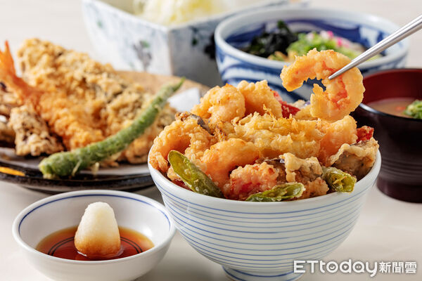 ▲台南風柴香蝦仁天丼。（圖／天吉屋提供）