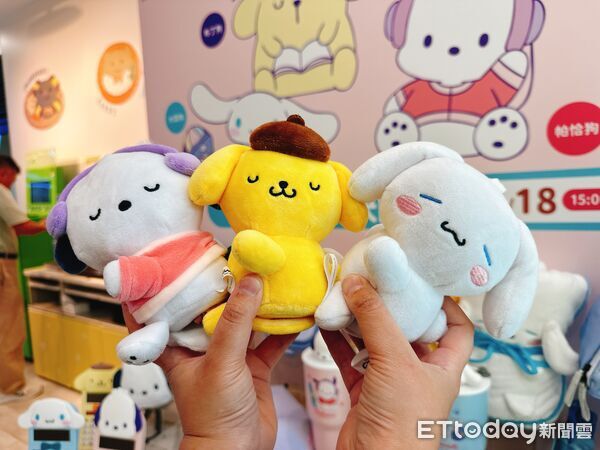 ▲▼7-ELEVEN 將推出超萌三麗鷗「狗狗軍團」周邊，集結了人氣布丁狗、大耳狗喜拿、帕恰狗，共26款商品。（圖／記者林育綾攝）