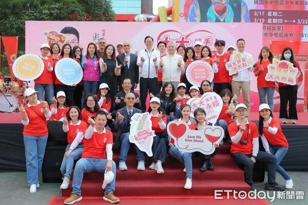 ▲▼市長張善政鼓勵桃園市民踴躍捐血。（圖／大大數位基金會提供）