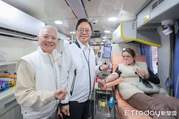 ▲▼市長張善政鼓勵桃園市民踴躍捐血。（圖／大大數位基金會提供）