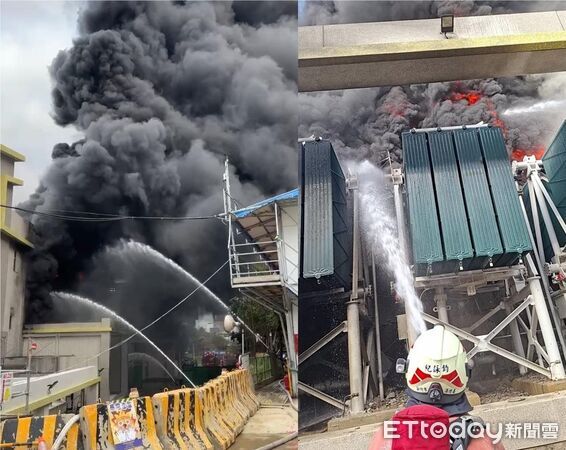 ▲▼新竹市東區竹園超高壓變電所發生二級火警，造成2人受傷、1人失去呼吸心跳。（圖／記者楊永盛翻攝）