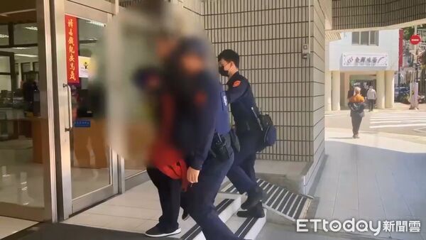 ▲中正一警方快速逮捕鍾嫌到案。（圖／記者張君豪翻攝）