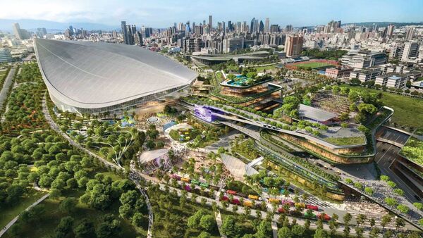 台中巨蛋拚2030年完工，預計可容納3萬人。（翻攝台中市政府官網）