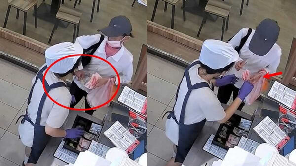 女子向店家消費時，給出千元大鈔找零，卻趁機將500元抽走。（圖／非當事店家／翻攝自臉書社團「愛新莊我是新莊人」）