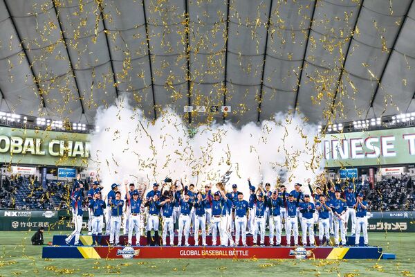 台灣隊在2024世界12強賽奪冠，寫下歷史紀錄。（中華棒協提供）