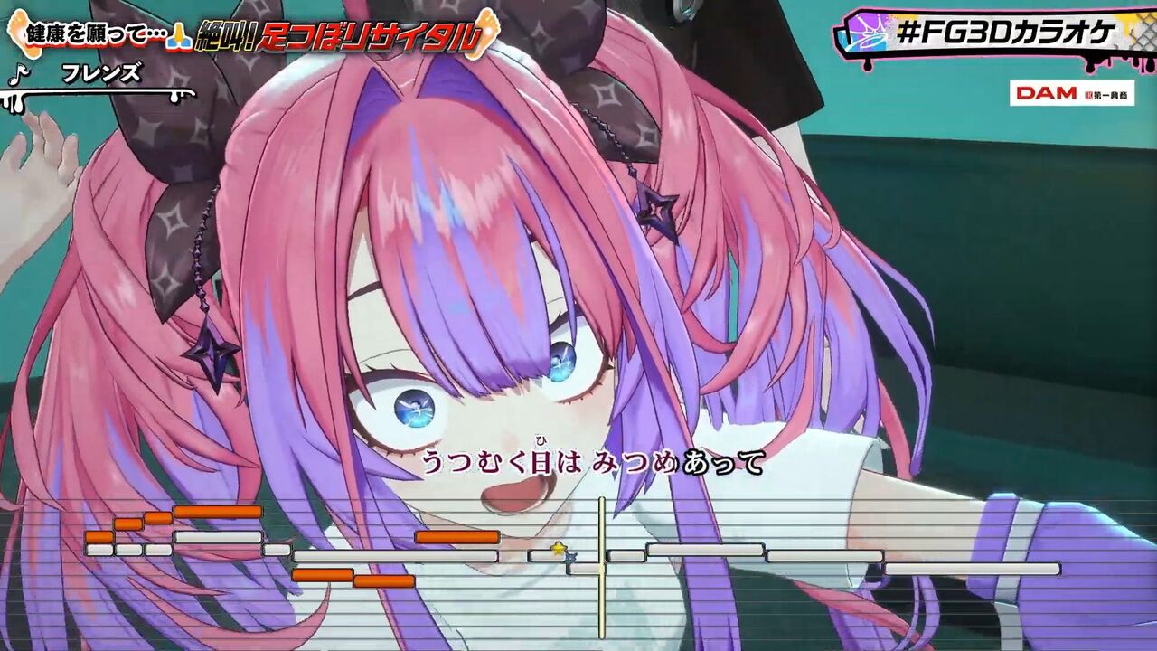 ▲▼hololive ViVi力戰腳底按摩歌唱。（圖／翻攝自X／@kikiraravivi）