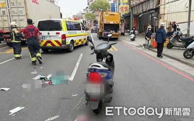 快訊／桃園母女遭聯結車撞！雙雙搶救不治　1歲女童殞命